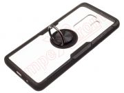 Funda RING transparente y negra con anillo anticaída negro para Samsung Galaxy S9 Plus, G965F